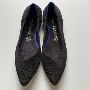 Rothys The Point - Black Solid - 9